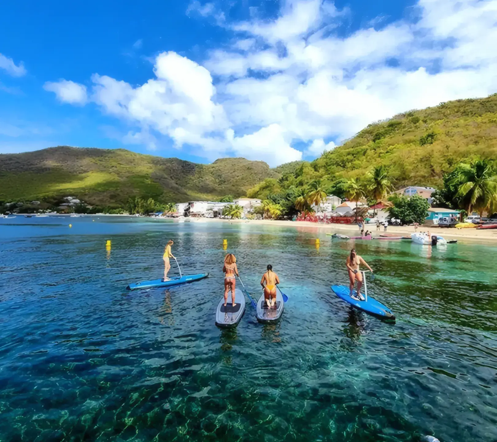 Photo Caminagua Step Paddle. Activité originale Martinique.