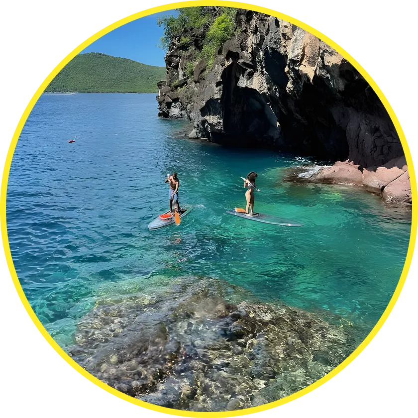 Photo Caminagua Step Paddle. Activité originale Martinique.