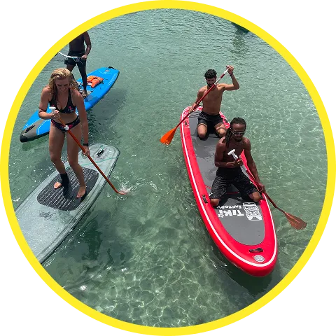 Photo Caminagua Step Paddle. Activité originale Martinique.