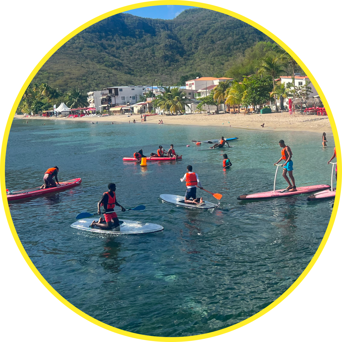 Photo Caminagua Step Paddle. Activité originale Martinique.