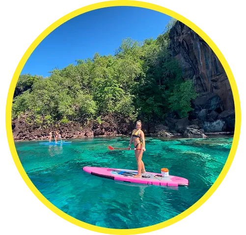 Photo Caminagua Step Paddle. Activité originale Martinique.