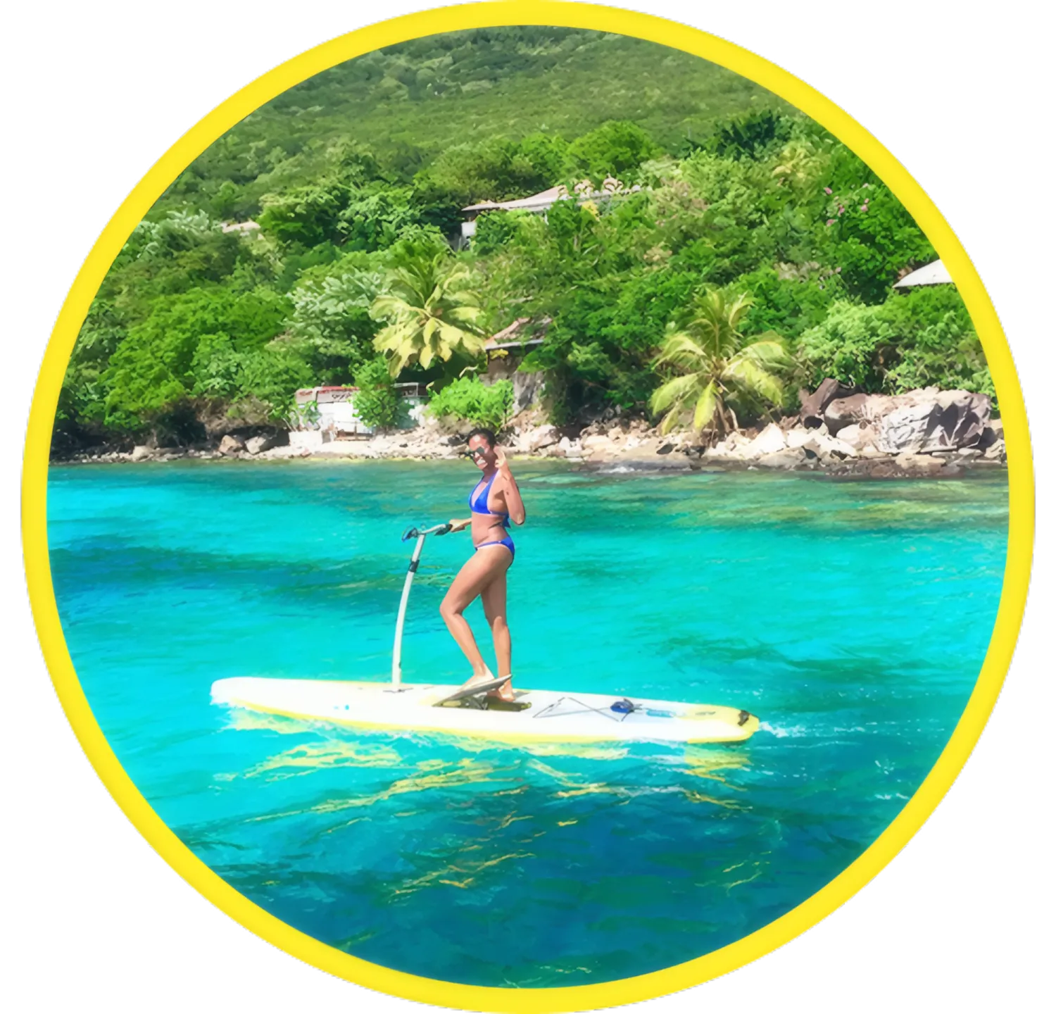 Photo Caminagua Step Paddle. Activité originale Martinique.