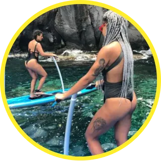 Photo Caminagua Step Paddle. Activité originale Martinique.