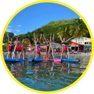 Photo Caminagua Step Paddle. Activité originale Martinique.
