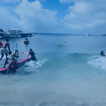Photo Caminagua Step Paddle. Activité originale Martinique.