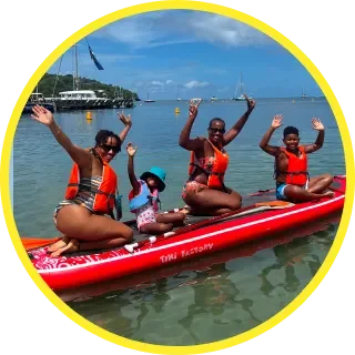 Photo Caminagua Step Paddle. Activité originale Martinique.