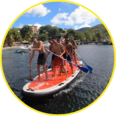Photo Caminagua Step Paddle. Activité originale Martinique.