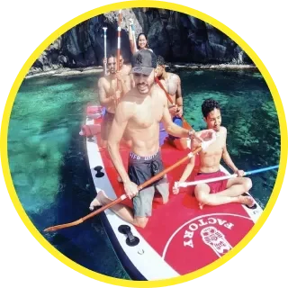 Photo Caminagua Step Paddle. Activité originale Martinique.