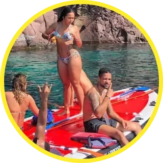 Photo Caminagua Step Paddle. Activité originale Martinique.