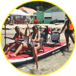 Photo Caminagua Step Paddle. Activité originale Martinique.