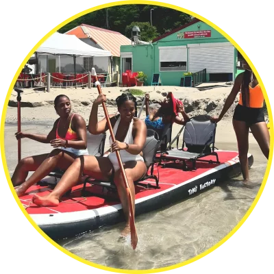 Photo Caminagua Step Paddle. Activité originale Martinique.