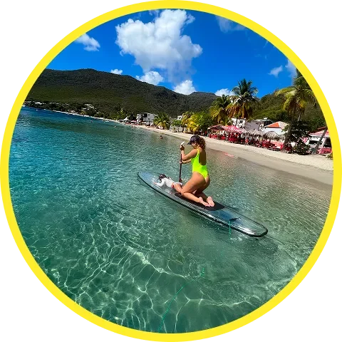 Photo Caminagua Step Paddle. Activité originale Martinique.