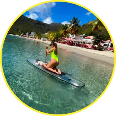 Photo Caminagua Step Paddle. Activité originale Martinique.