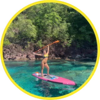 Photo Caminagua Step Paddle. Activité originale Martinique.