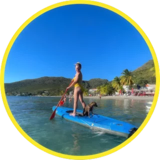 Photo Caminagua Step Paddle. Activité originale Martinique.
