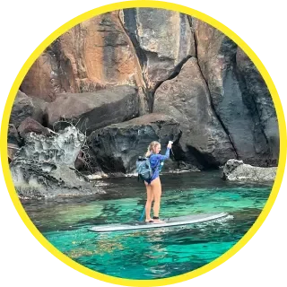 Photo Caminagua Step Paddle. Activité originale Martinique.